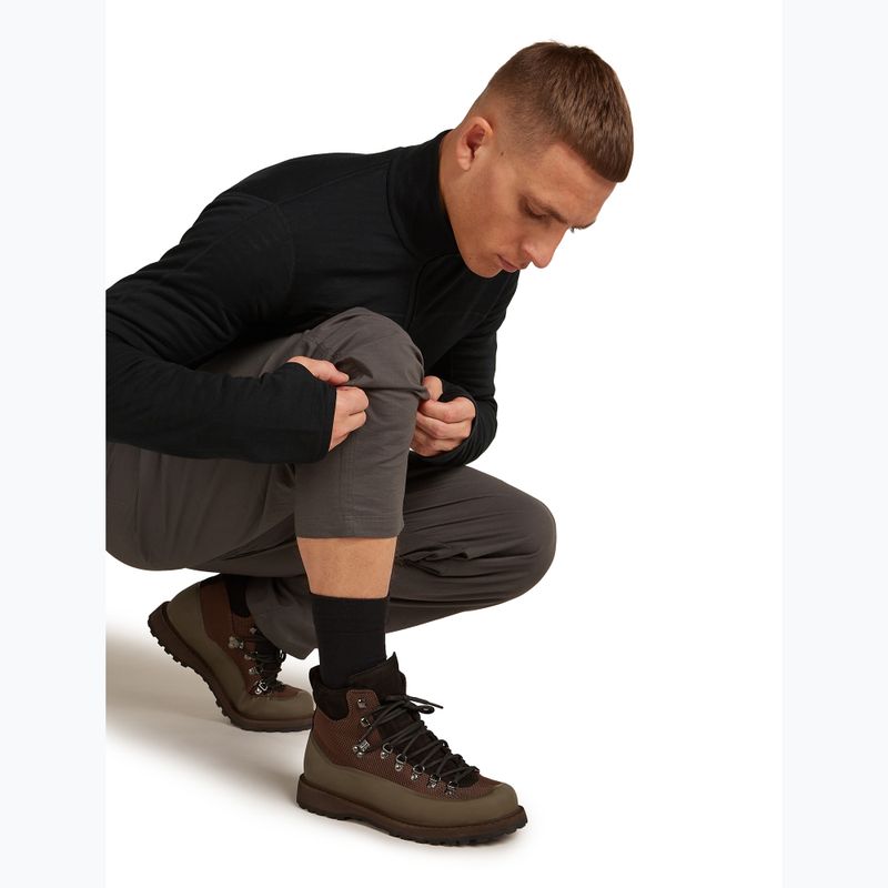 Calze da uomo icebreaker Merino Hike+ Liner Crew nero 5