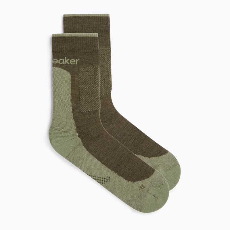 Icebreaker Merino Hike+ Medium Crew calze da uomo loden/lichen 2