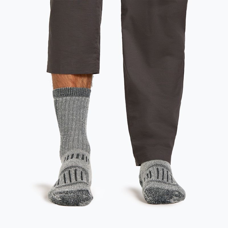 Calze da uomo icebreaker Merino Hike+ Mountaineer Mid Calf jet heather/black 3