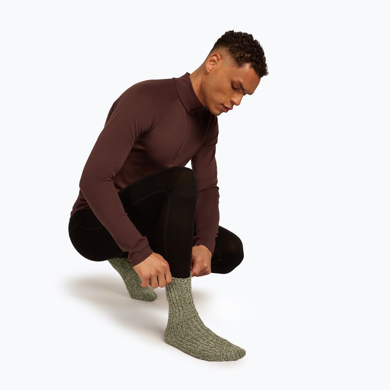 Calze da sci Icebreaker Merino Ski Lodge Crew loden/lichen/chalk 7