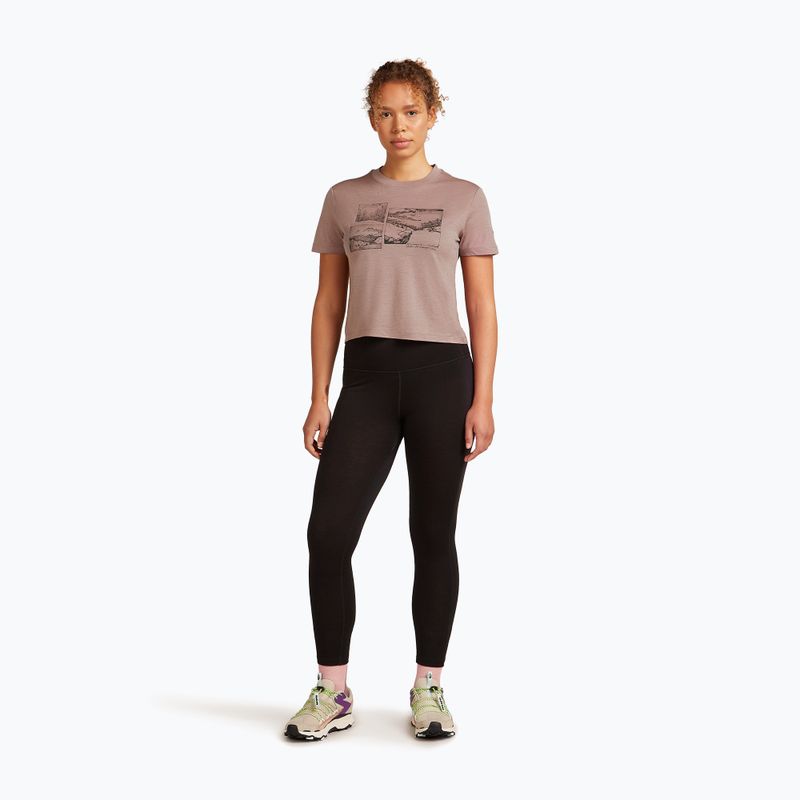 Maglietta donna icebreaker Merino 150 Tech Lite Crop The Climb summit 2