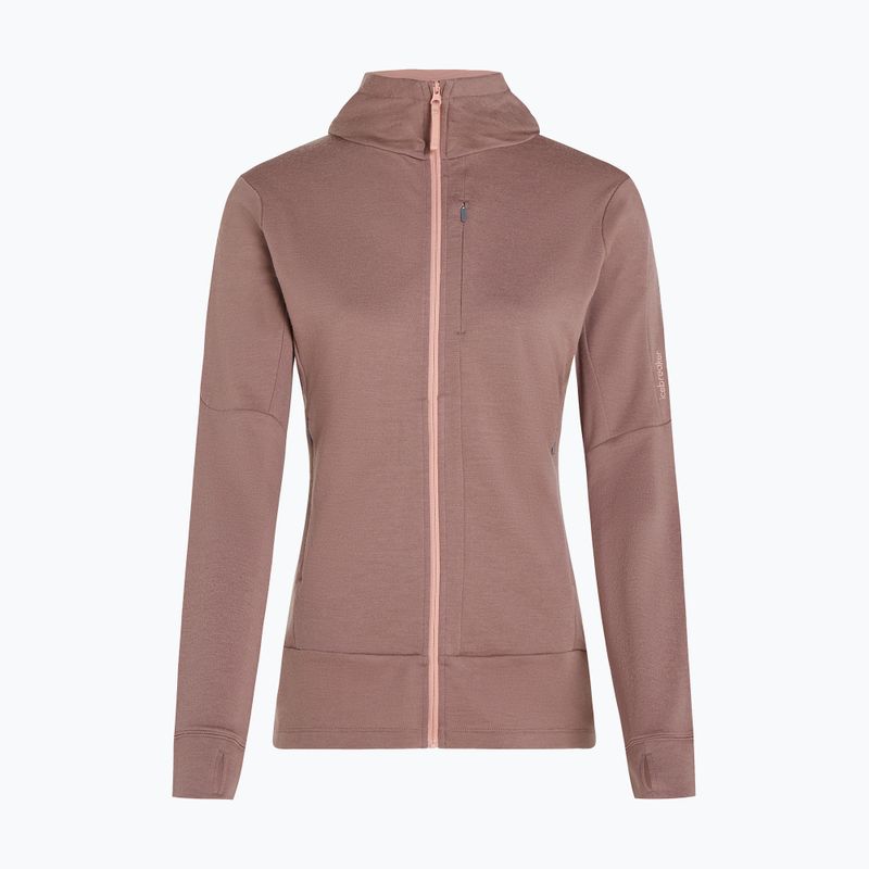 Icebreaker donna Merino 260 Quantum IV Zip Felpa con cappuccio summit/blush 11