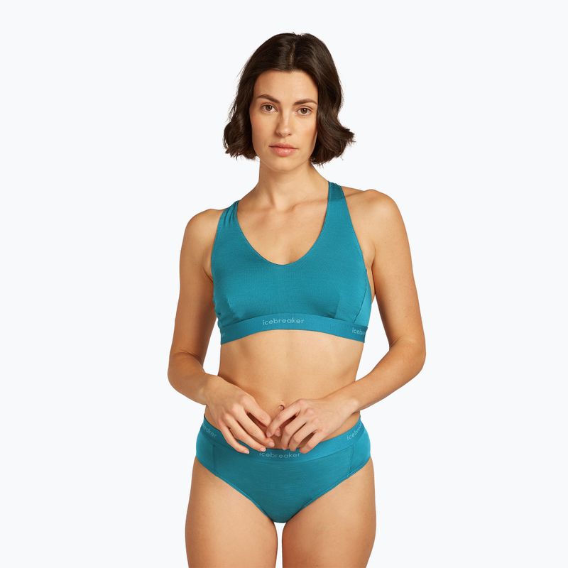 Reggiseno termico Icebreaker Merino 125 Cool-Lite Sprite Racerback topaz 2