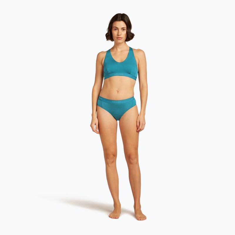 Reggiseno termico Icebreaker Merino 125 Cool-Lite Sprite Racerback topaz 3