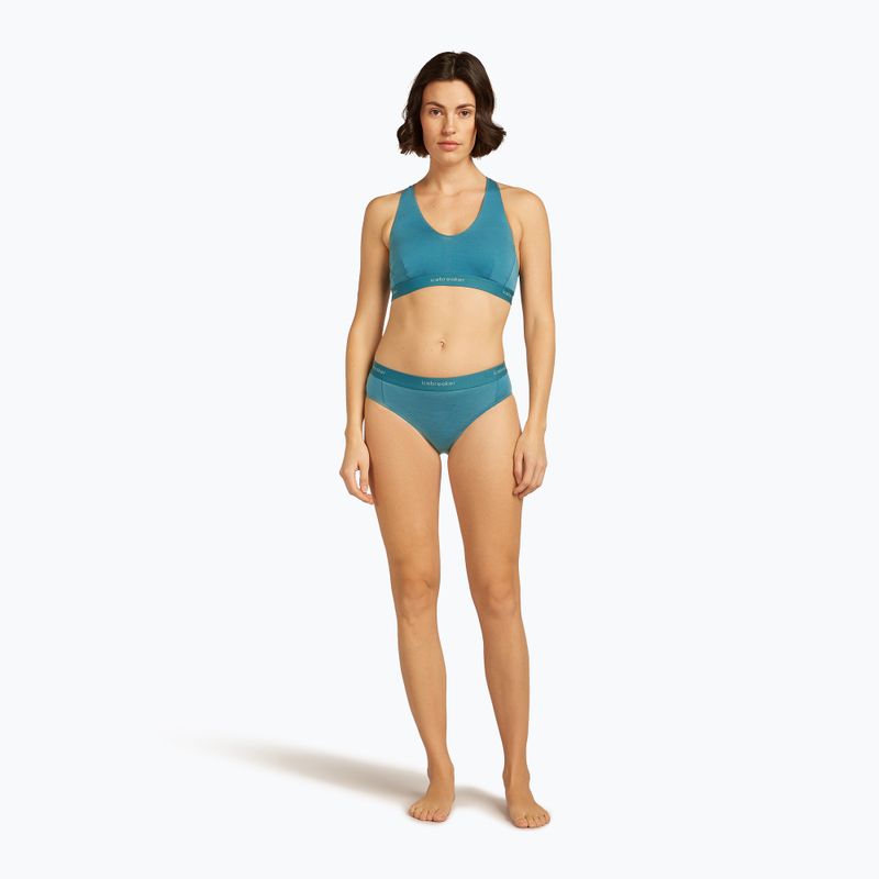 Slip termico Icebreaker donna Merino 125 Cool-Lite Sprite Hipster topazio 3