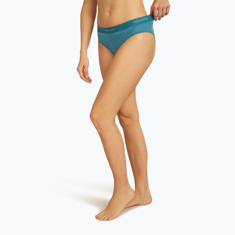 Slip termico Icebreaker donna Merino 125 Cool-Lite Sprite Hipster topazio 5