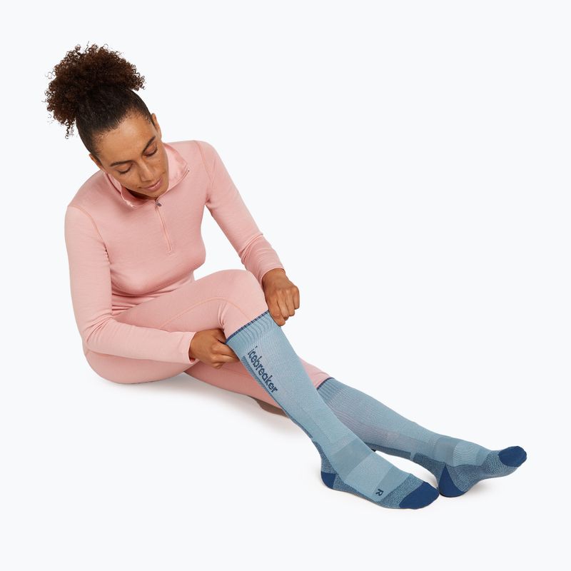 Calze da sci donna Icebreaker Merino Ski+ Light OTC hydro/atlantis/ether 4