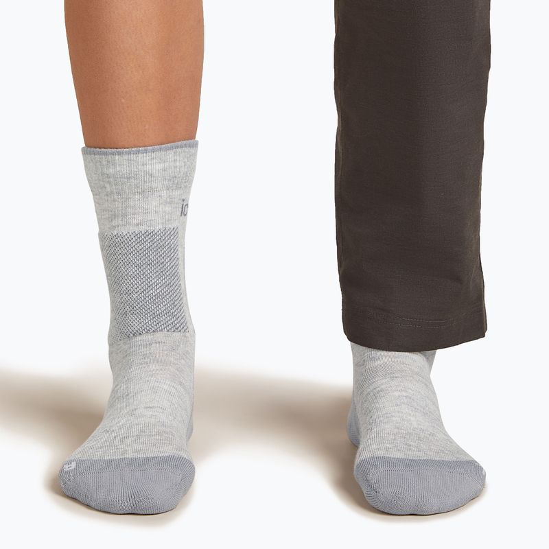 Calze Icebreaker da donna Merino Hike+ Medium Crew blizzard heather/alloy 4