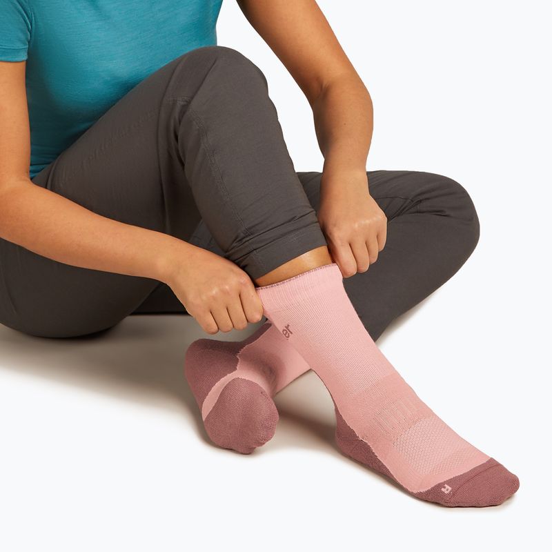 Calze Icebreaker da donna Merino Hike+ Light Crew blush/summit 3