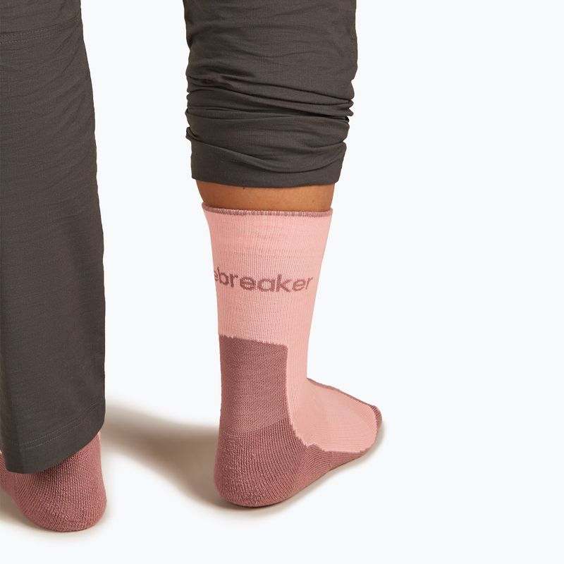 Calze Icebreaker da donna Merino Hike+ Light Crew blush/summit 5