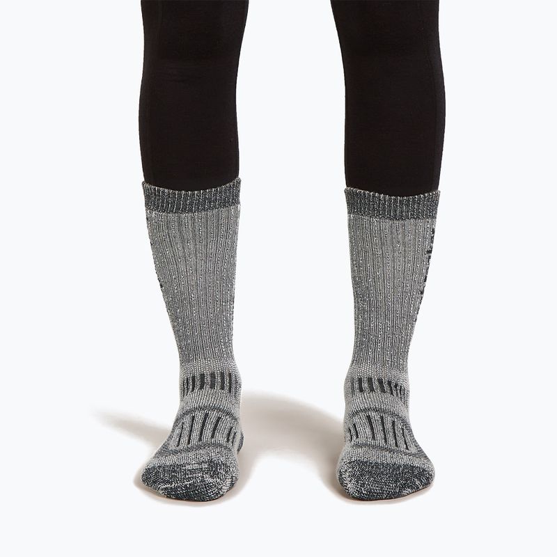 Calze da donna Icebreaker Merino Hike+ Mountaineer Mid Calf jet heather/black 3