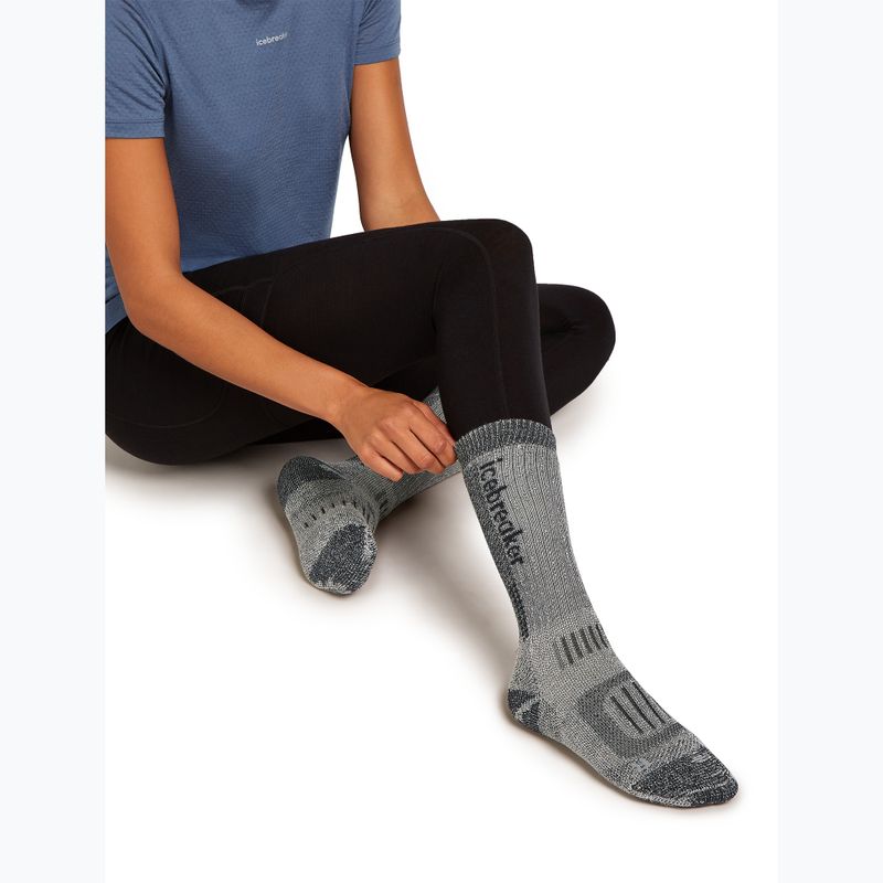Calze da donna Icebreaker Merino Hike+ Mountaineer Mid Calf jet heather/black 4
