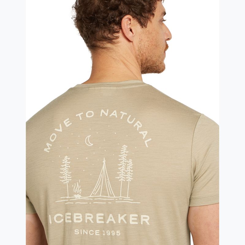 Maglietta da uomo icebreaker Merino 150 Tech Lite Peaceful Pass Tee flagstone 6