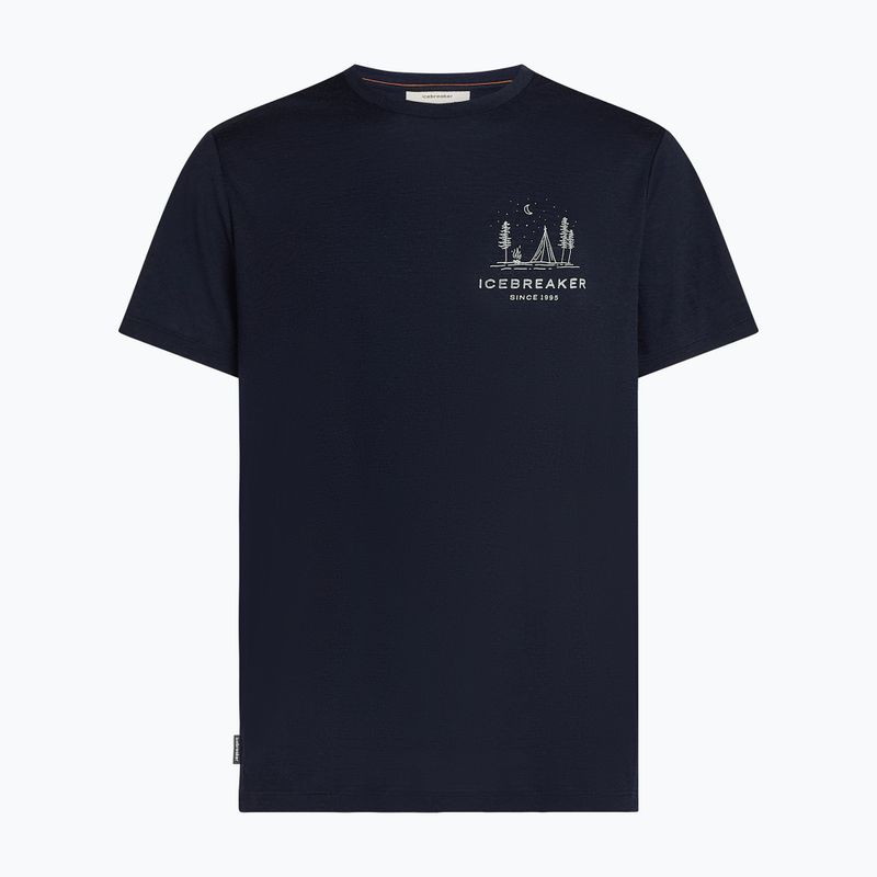 Maglietta da uomo icebreaker Merino 150 Tech Lite Peaceful Pass Tee midnight navy 7