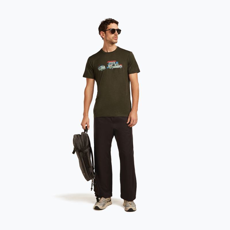 Maglietta da uomo icebreaker Merino 150 Tech Lite Transportage Tee dark loden 4