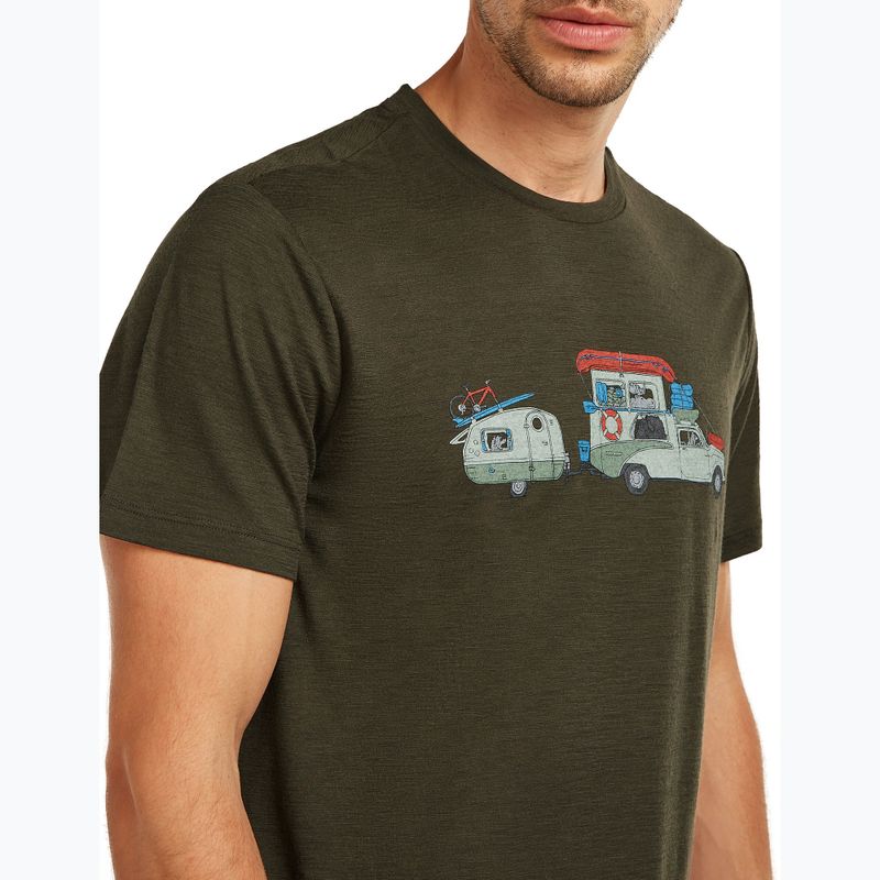 Maglietta da uomo icebreaker Merino 150 Tech Lite Transportage Tee dark loden 5