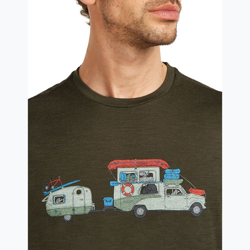 Maglietta da uomo icebreaker Merino 150 Tech Lite Transportage Tee dark loden 6