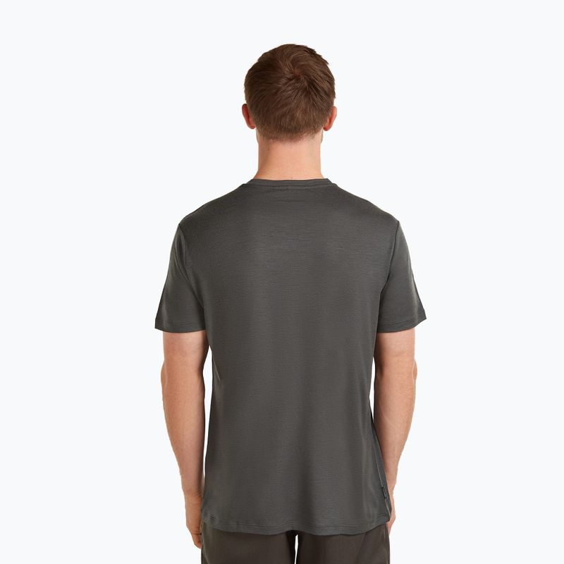 Maglietta da uomo icebreaker Merino 150 Tech Lite The Peaks obsigian 3