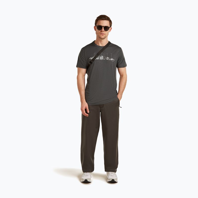 Maglietta da uomo icebreaker Merino 150 Tech Lite The Peaks obsigian 4