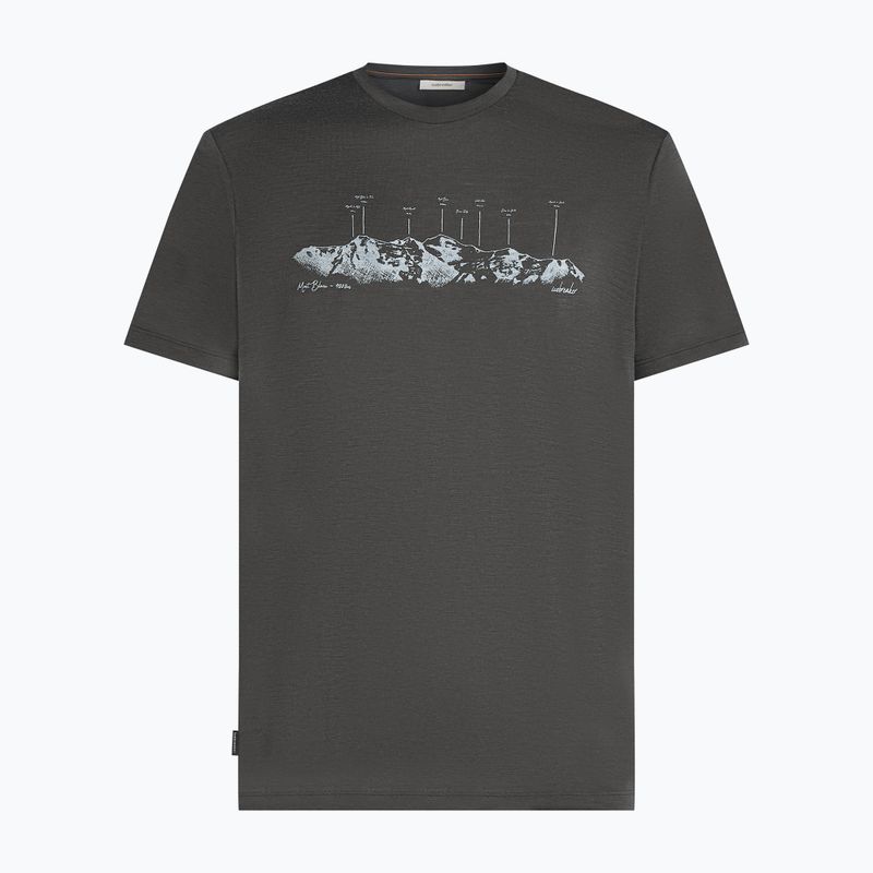 Maglietta da uomo icebreaker Merino 150 Tech Lite The Peaks obsigian 7