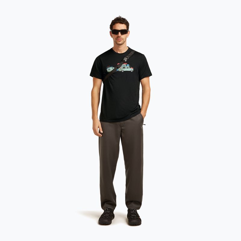 Maglietta da uomo icebreaker Merino 150 Tech Lite Transportage Tee black 4