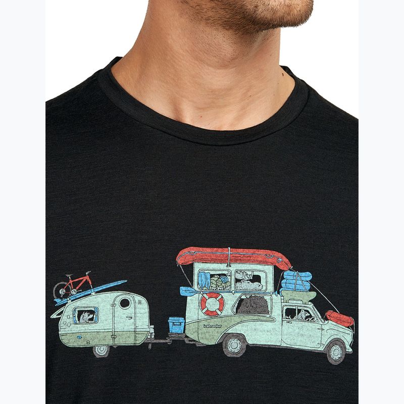 Maglietta da uomo icebreaker Merino 150 Tech Lite Transportage Tee black 6