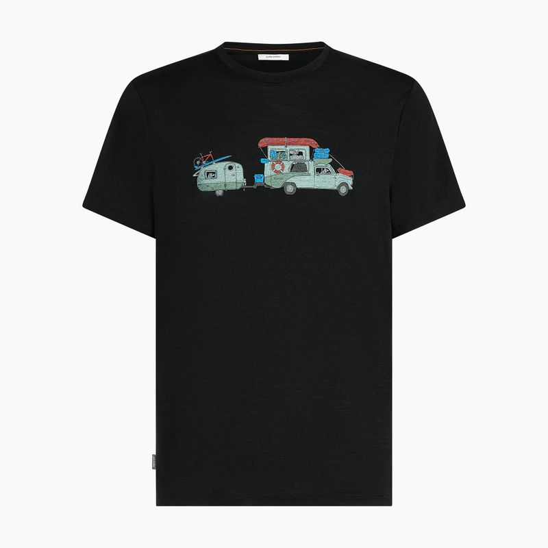 Maglietta da uomo icebreaker Merino 150 Tech Lite Transportage Tee black 7