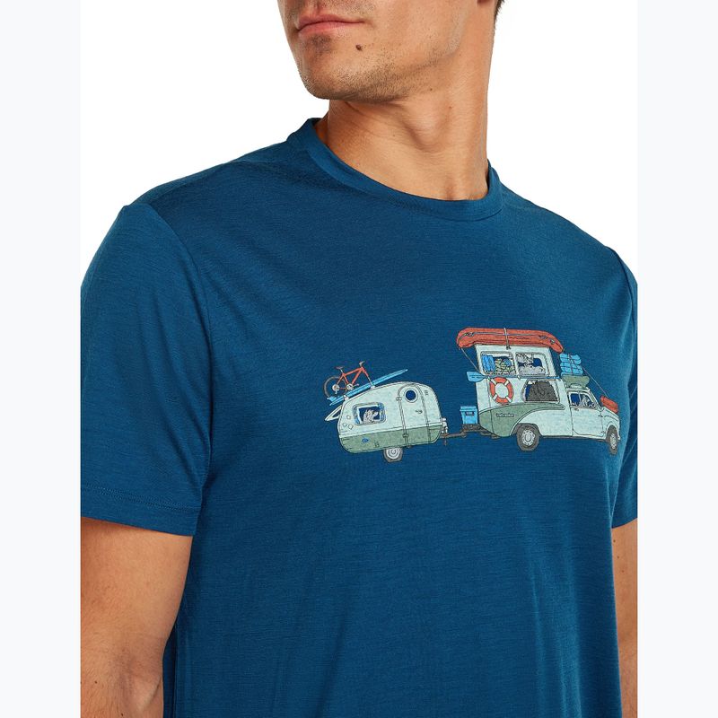 Maglietta da uomo icebreaker Merino 150 Tech Lite Transportage Tee atlantis 5