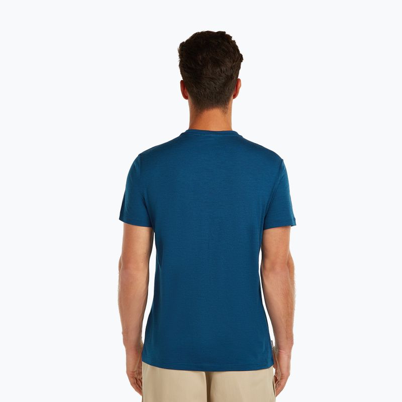 Maglietta da uomo icebreaker Merino 150 Tech Lite The Peaks atlantis 3