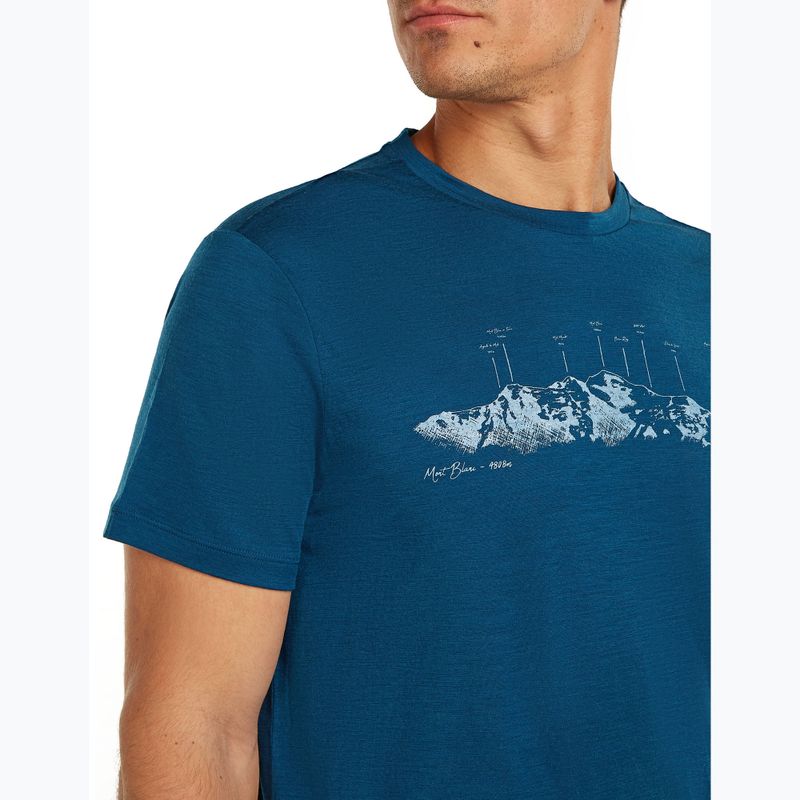 Maglietta da uomo icebreaker Merino 150 Tech Lite The Peaks atlantis 6