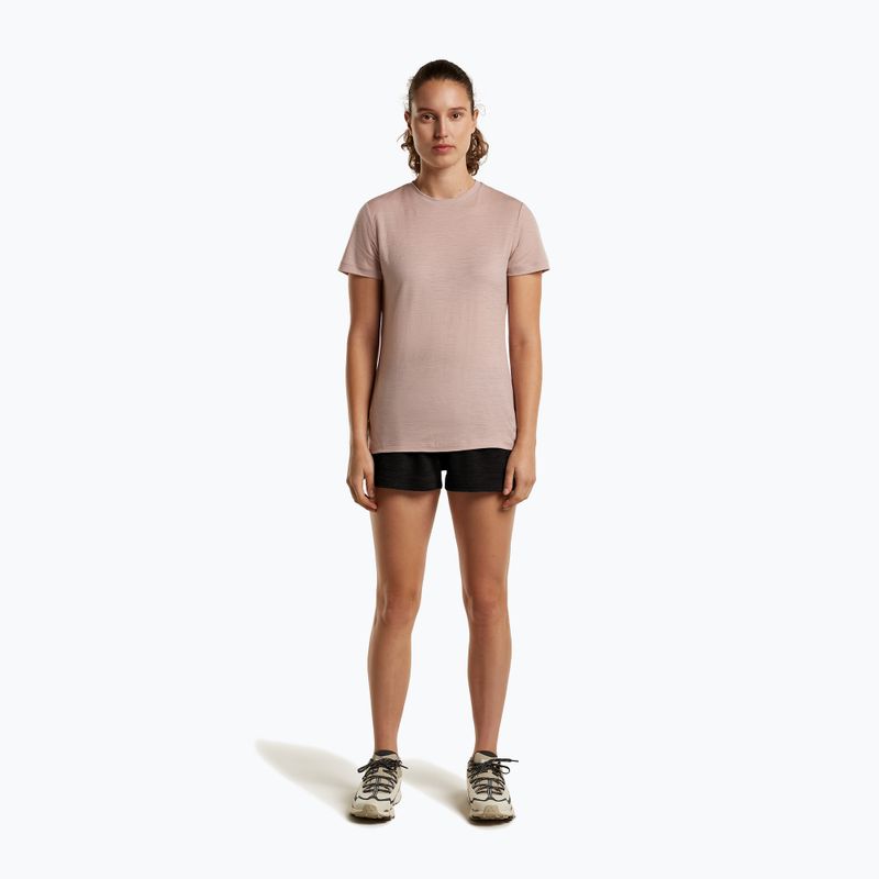 Maglietta da trekking da donna icebreaker Merino 150 Tech Lite III Tee pink quartz 2
