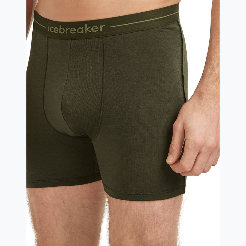 Boxer termici da uomo icebreaker Anatomica dark loden 5