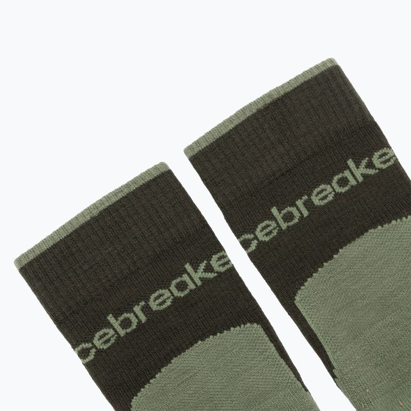 Calzini da uomo icebreaker Merino Hike+ Light Crew dark loden/lichen 3