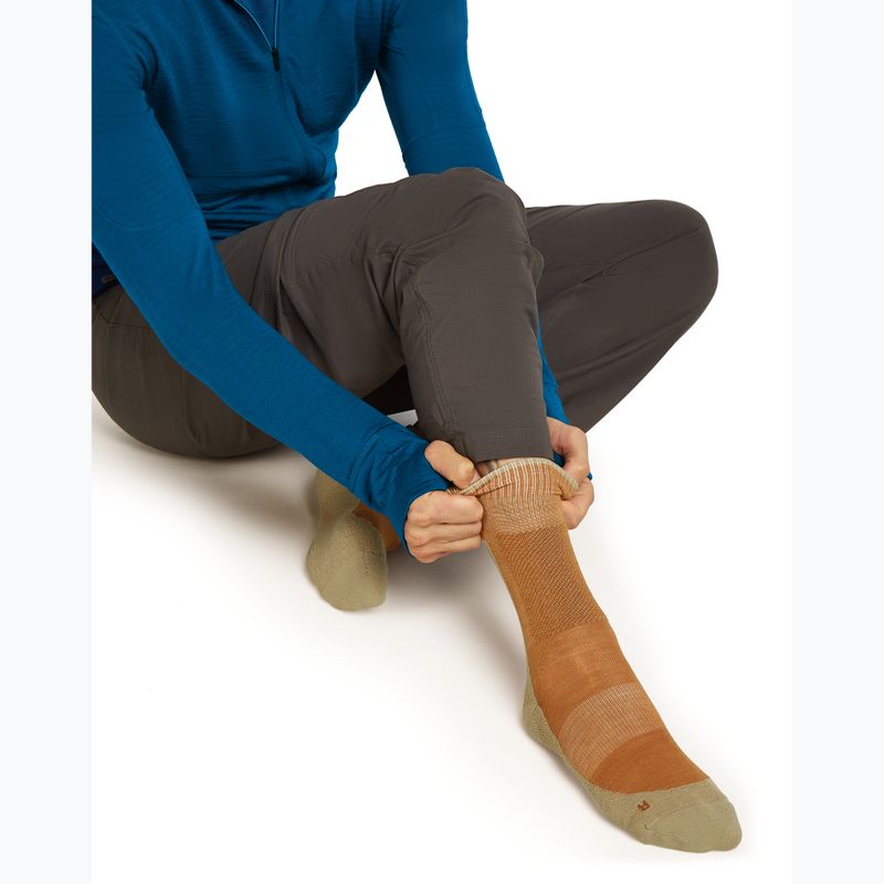 Calzini da uomo Icebreaker Merino Hike+ Medium Crew trail/flagstone 4