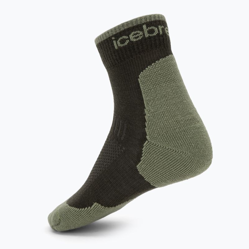 Calzini da uomo Icebreaker Merino Hike+ Light Mini dark loden/lichen 2