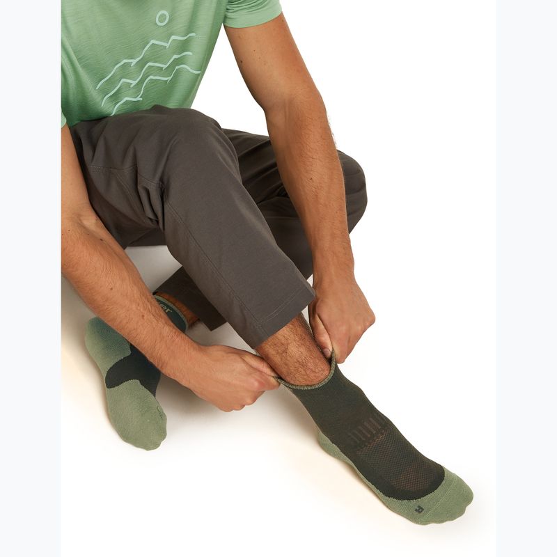 Calzini da uomo Icebreaker Merino Hike+ Light Mini dark loden/lichen 8