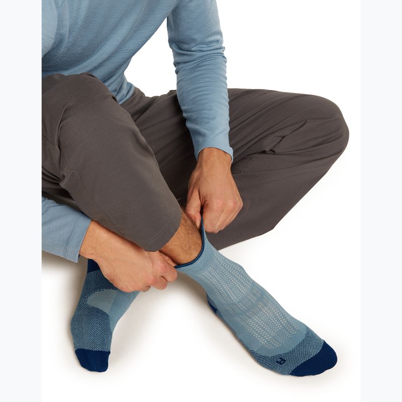 Calzini da uomo Icebreaker Merino Hike+ Ultralight Quarter flint blue/atlantis 4
