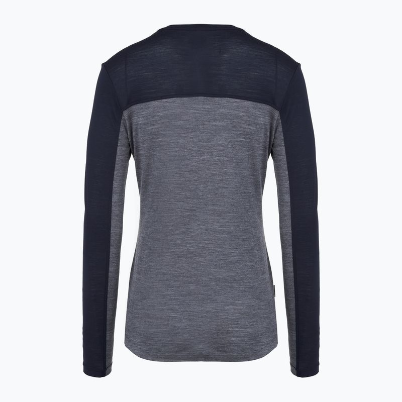 Maglia a maniche lunghe da donna icebreaker Merino 125 Cool-Lite Sphere Tee CB midnnavy hthr/midnnavy/cb 2