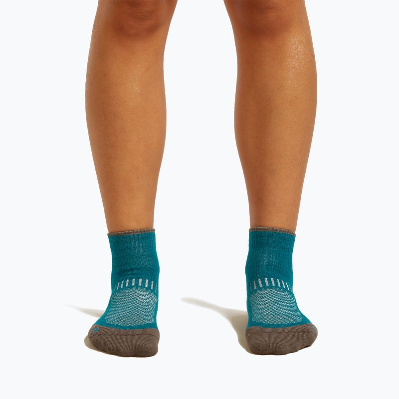 Calze da donna Icebreaker Merino Hike+ Light Mini tidal teal/porcini 3