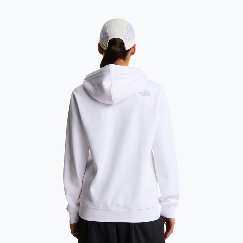 Felpa donna The North Face Drew Peak Pullover Hoodie white/frost grey 3