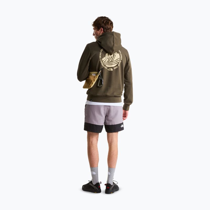 Felpa da uomo The North Face Monte Regular Hoodie Graphic new taupe green 2