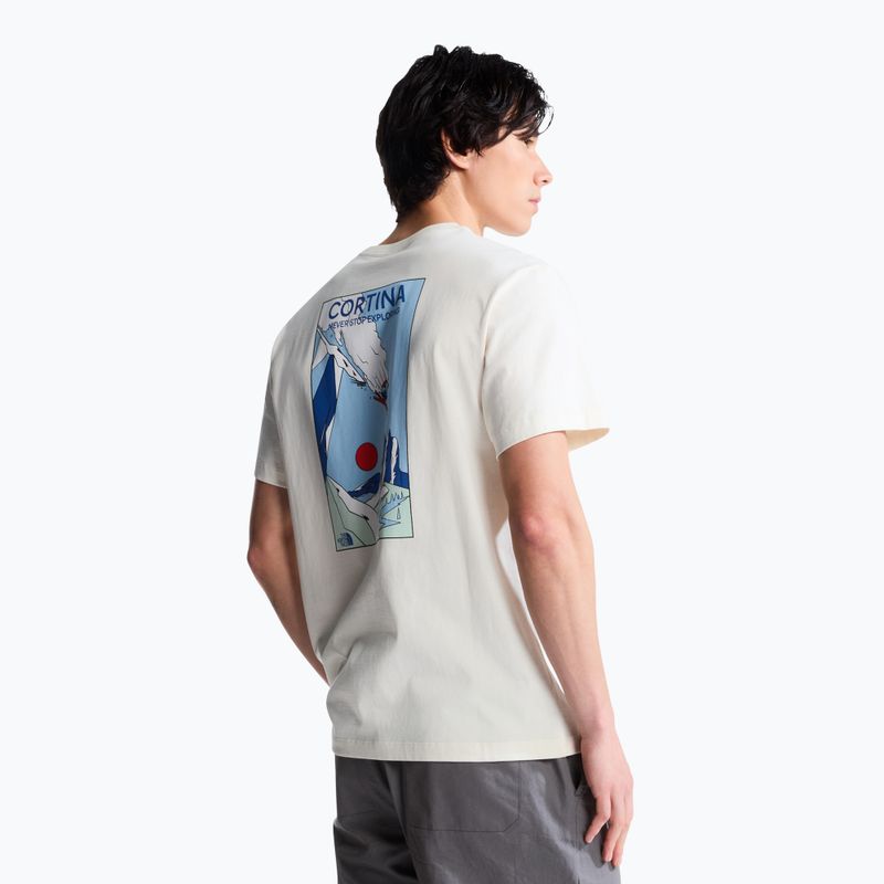 Maglietta da trekking da uomo The North Face Mountain Celebration Regular white dune 3