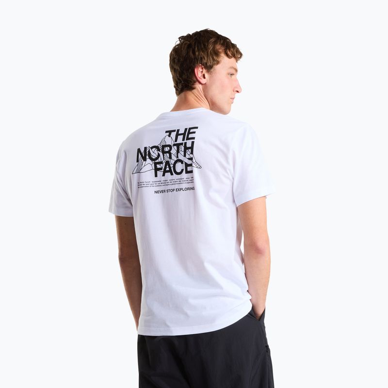 Maglietta da uomo The North Face Mountain Sketch Regular tnf white 3