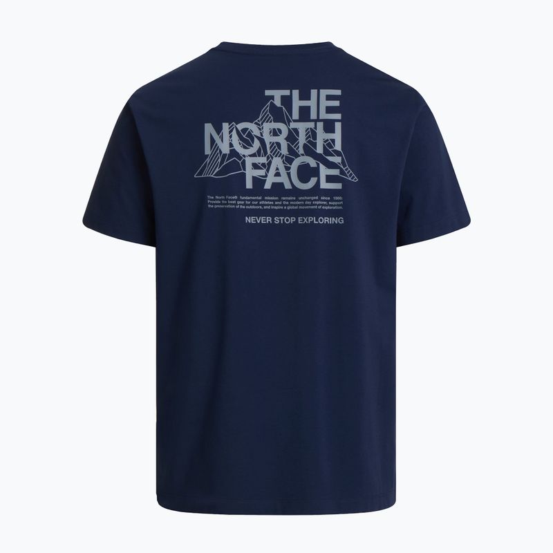 Maglietta da trekking da uomo The North Face Moutain Sketch Regular summit navy 6