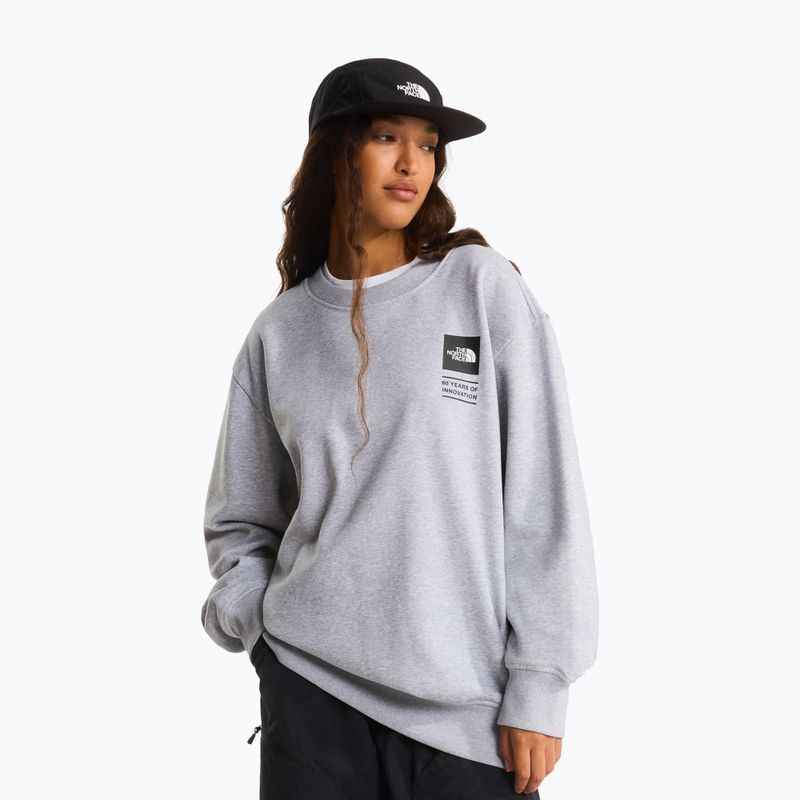 Felpa The North Face Celebration Relaxed Crew Graphic tnf light grey heather 3