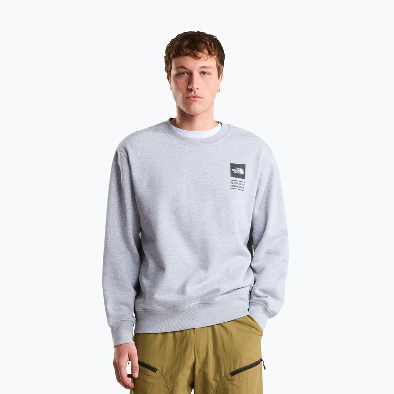 Felpa The North Face Celebration Relaxed Crew Graphic tnf light grey heather 4