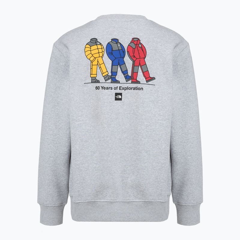 Felpa The North Face Celebration Relaxed Crew Graphic tnf light grey heather 2