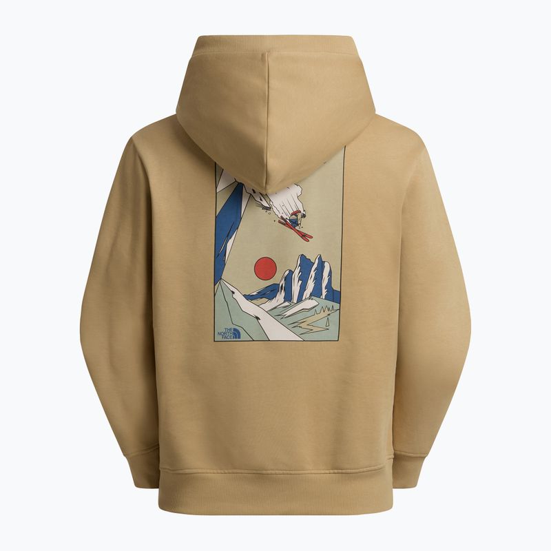 Felpa The North Face Mountain Celebration Relaxed Hoodie khaki stone 2