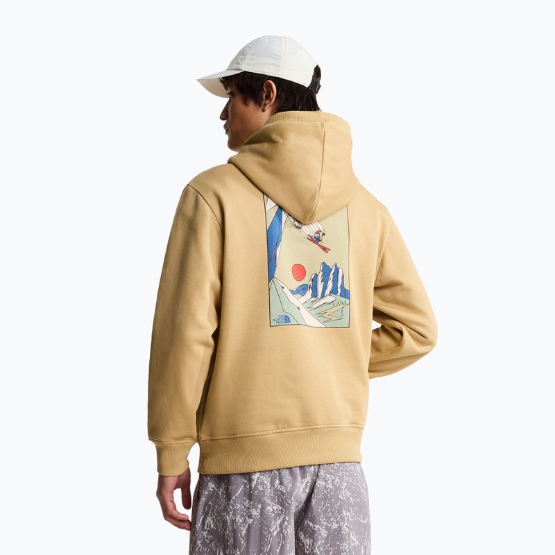 Felpa The North Face Mountain Celebration Relaxed Hoodie khaki stone 5