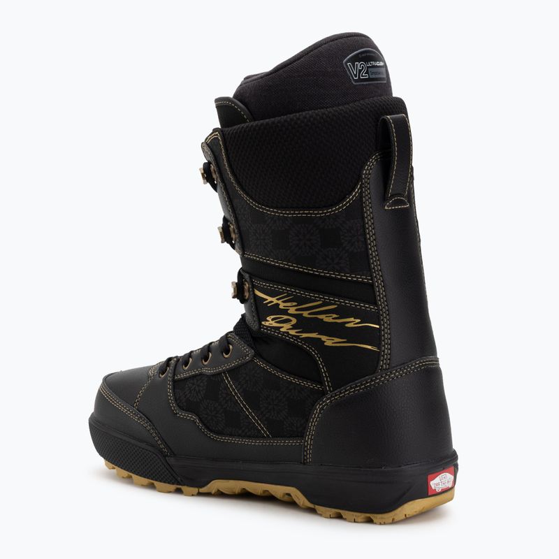 Scarponi da snowboard da uomo Vans Invado Pro M nero/oro 2